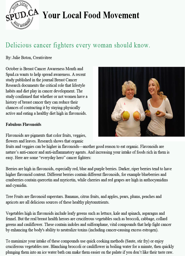 Blog for Spud.Ca Organic Grocery by CopywriterJulieBoton