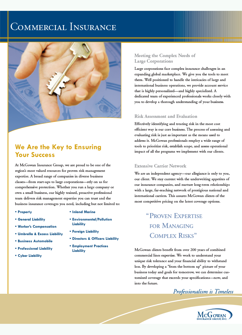 B2B Risk Management Brochure by CopywriterJulieBoton