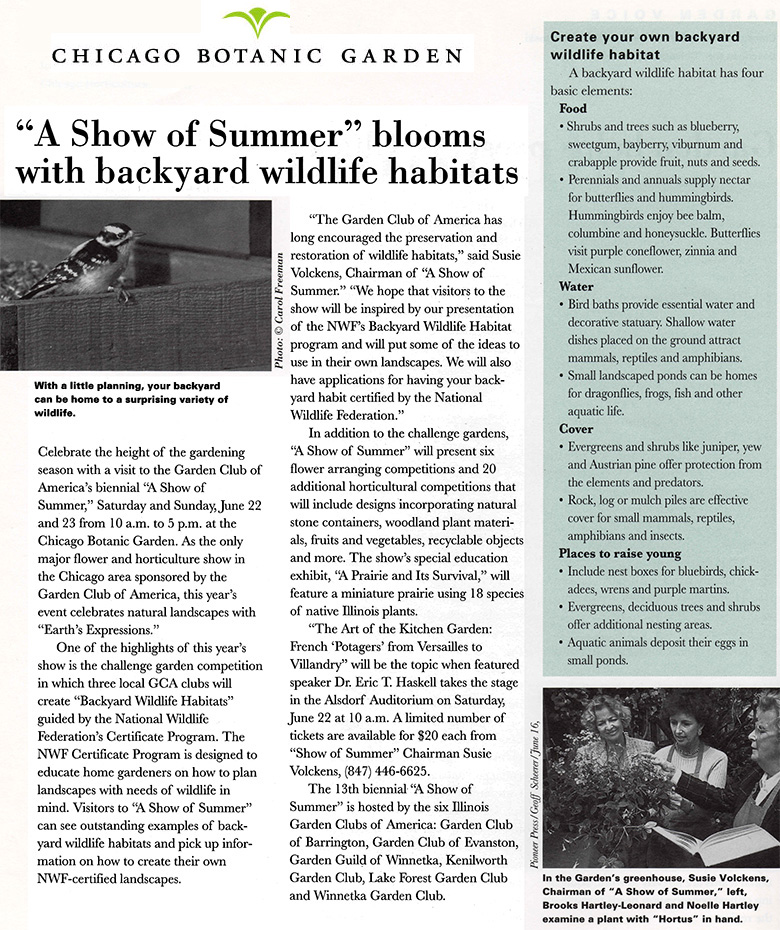 Newsletters-Chicago-Botanic-Garden by CopywriterJulieBoton