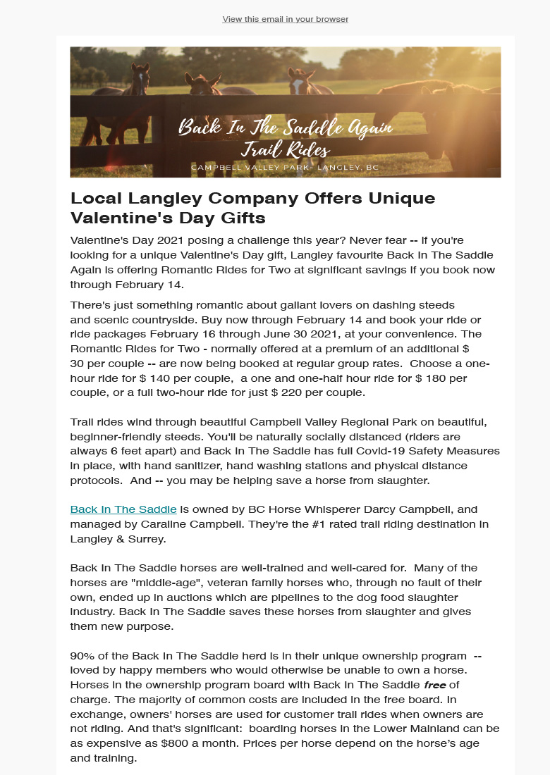 Equestrian and Animal Companion Care Industry Press Releases